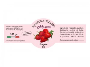 Etichette adesive per marmellata in bobina (mm.114x42) (cod.1C)